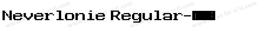 Neverlonie Regular字体转换